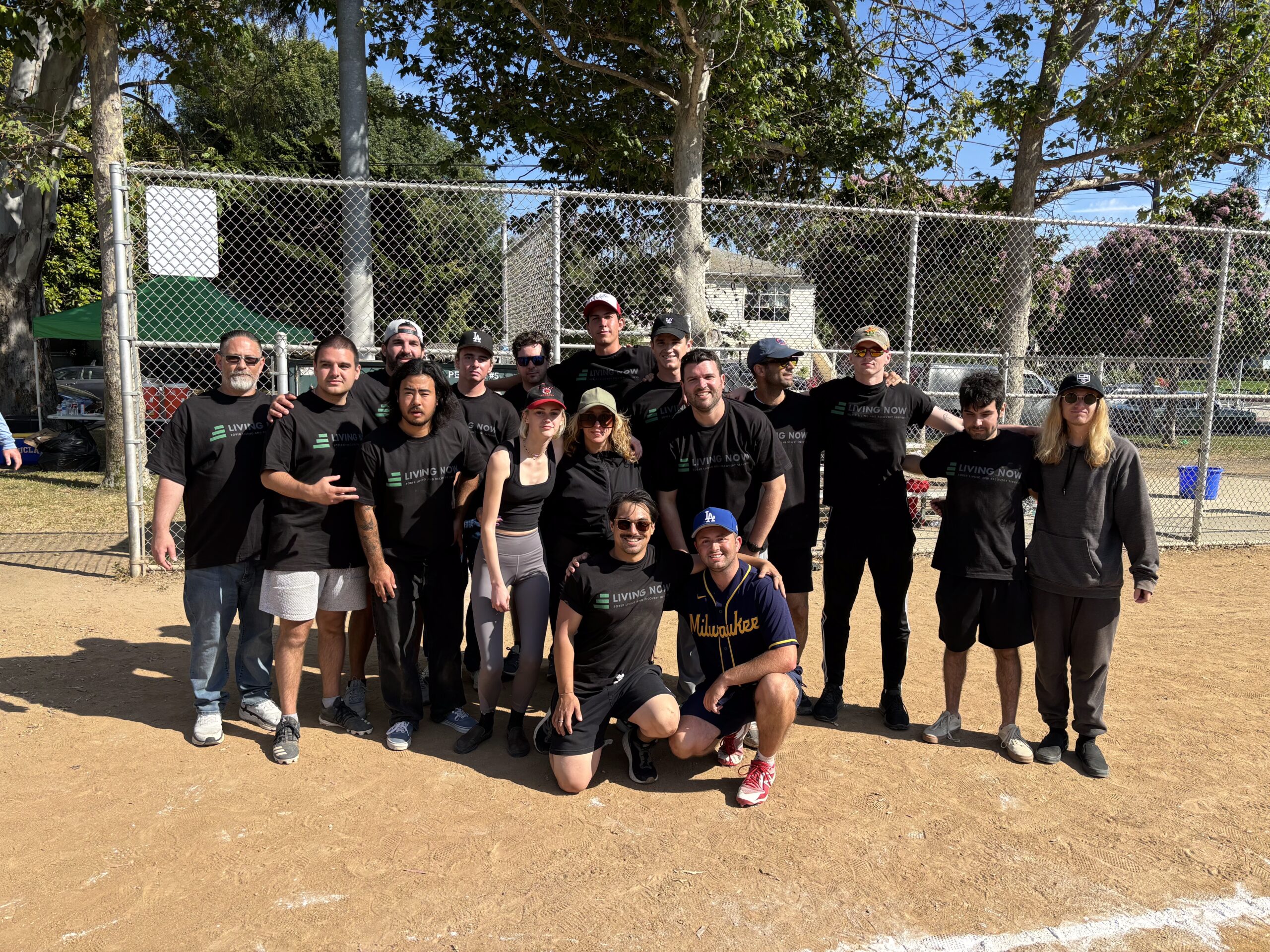 LivingNow residents and staff at the annual softball game